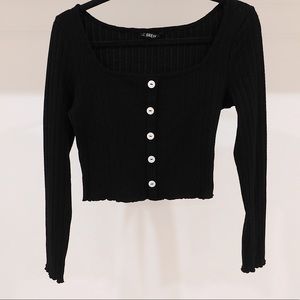 Square neck crop top